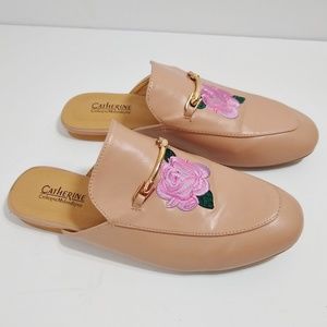 Catherine Malandrino Rose Mules Slides Flats 7